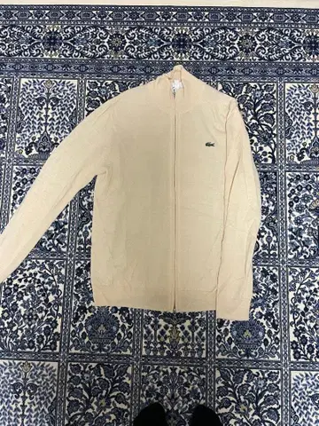 LACOSTE 베이지 니트 스웨터 US L