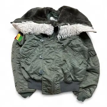 새상품급 ALPHA INDUSTRIES N-2B 플라이트 자켓 카키 M
