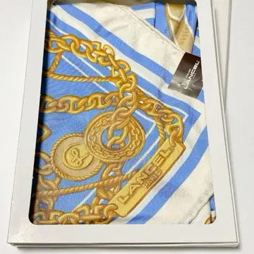 LANCEL 체인 패턴 실크 스카프