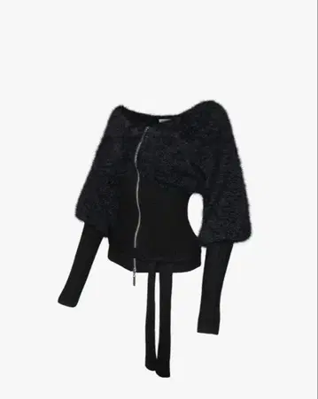 theredthread S contrast zip knit black