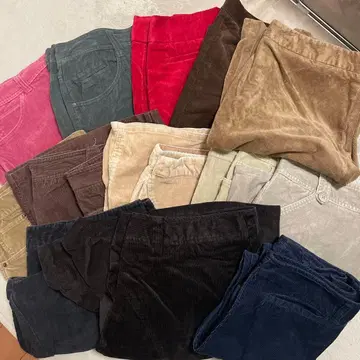 코듀로이 스커트 모음 13점 빅 사이즈