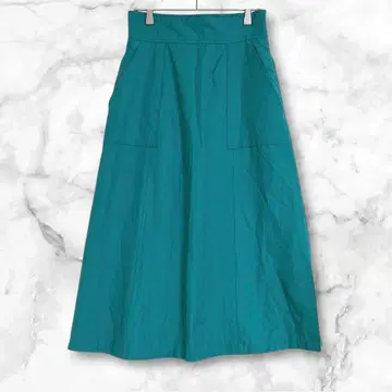 심플리시떼 플레어 스커트 롱 기장 Free 틸 컬러 선명한