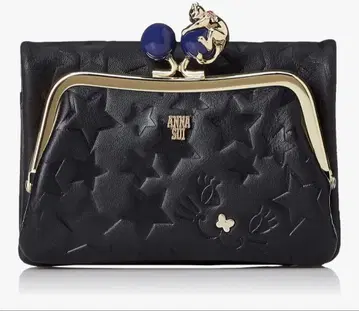 ANNA SUI 블랙 접이식 지갑
