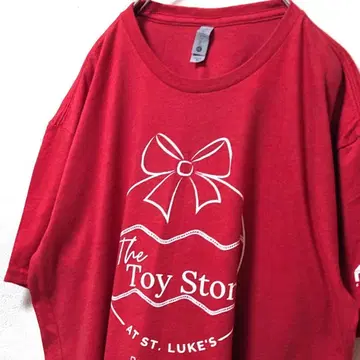 넥스트 레벨 토이 스토어 PNC 로고 T셔츠 레드 빨간색 XL 구제 의류