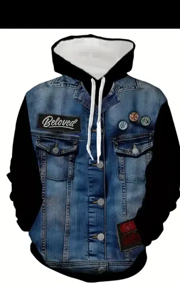 Beloved 데님 자켓풍 후드티