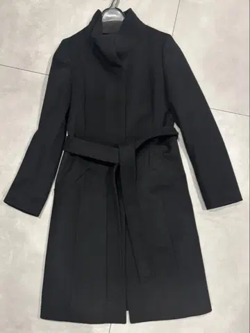 인디비 울 캐시미어 스탠드 카라 코트