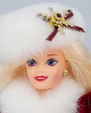 중고 비교적 아름다운 크리스마스 해피 홀리데이 바비 1996년 제조