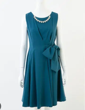 새상품급 포멀 드레스 결혼식 그린 원피스 사이즈 38