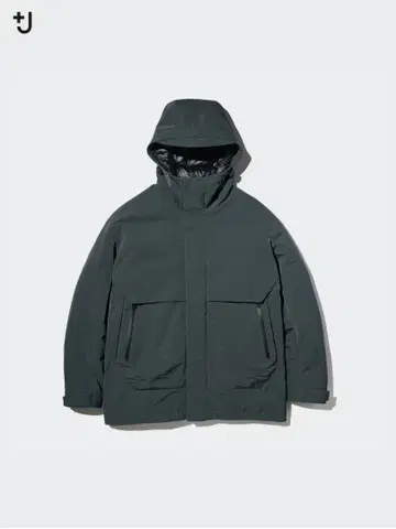 [ 미사용 ] +J 하이브리드 다운 오버사이즈 파카 M 사이즈