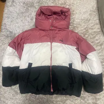 FILA 후드 부착 다운 자켓 M 사이즈