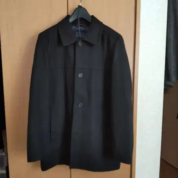 타미힐피거 블랙 스텐카라 코트