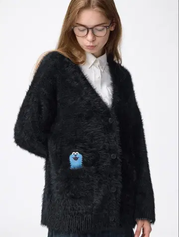 보송보송 가디건 스읍스읍 M 사이즈