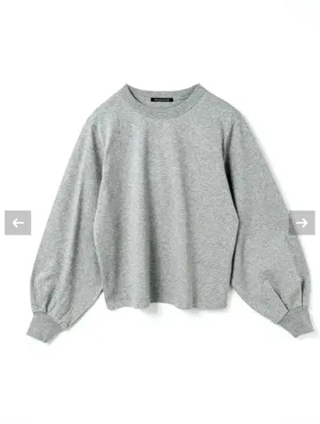 미즈이로 인드 그레이 퍼프 티셔츠