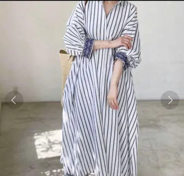 스트라이프 셔츠 원피스