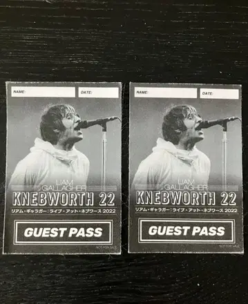 리암 갤러거 영화 입장 혜택 스태프 패스풍 스티커 2장 1,800엔