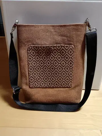 옛날 술 주머니, 감물 염색 숄더백 (핸드메이드)