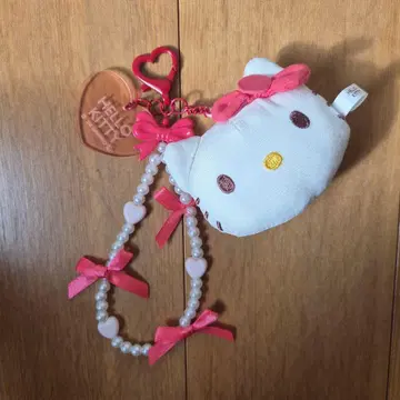 헬로키티 마스코트 포함 비즈 스트랩 산리오