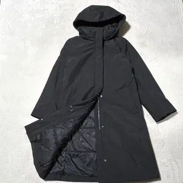 컨디션 최상 유니클로 하이브리드 다운 코트 S 블랙 롱 자켓