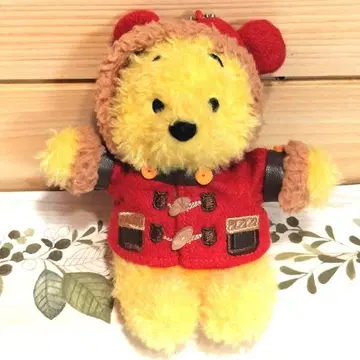 디즈니 리조트 푸우 인형 배지 더플 코트 겨울 크리스마스