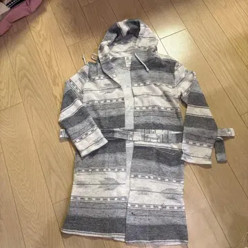 Vintage of Goa 후드 부착 롱 가디건