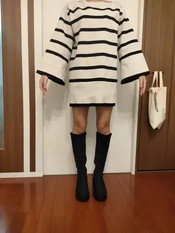 chico 스트라이프 긴팔 튜닉