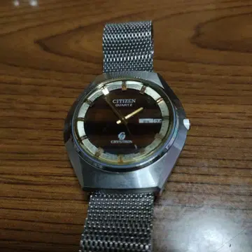 CITIZEN 쿼츠 손목시계 브라운