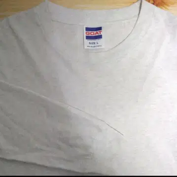 고트 긴팔 T셔츠 L 사이즈 멜란지 그레이 오버 사이즈