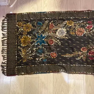 꽃무늬 자수 스톨 사이즈 F