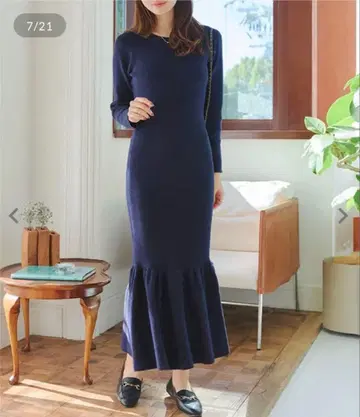 KOBE LETTUCE 머메이드 리브 니트 원피스