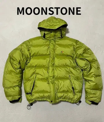 새상품 moonstone 다운 자켓 라임 그린 L 단종