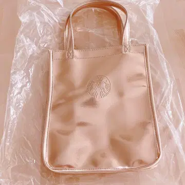 Starbucks 스벅 홀리데이 2024 쇼퍼백 메탈릭 골드