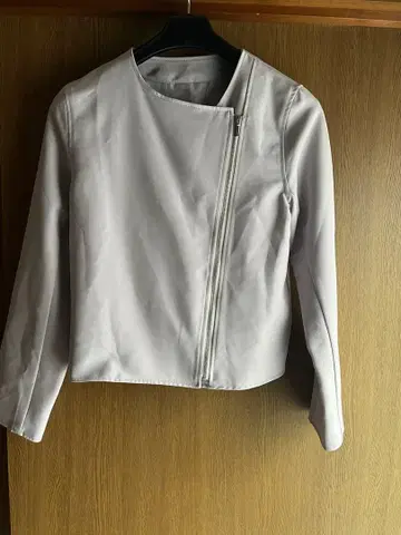 라이트 그레이 노카라 자켓