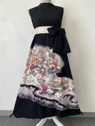 3206 기모노 전통 예복 기모노 리메이크 드레스 원피스