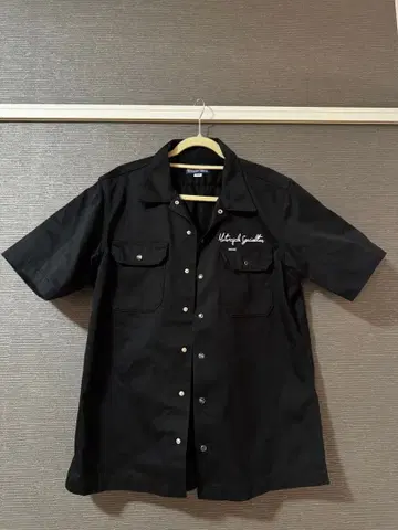 IRON HEART 블랙 워크 셔츠 L 사이즈