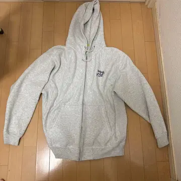 HUF 풀 지퍼 후드티 L 그레이