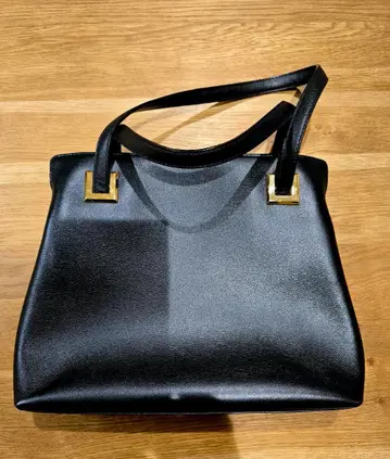 하마노 하마노 핸드백 숄더백 천연 가죽 블랙