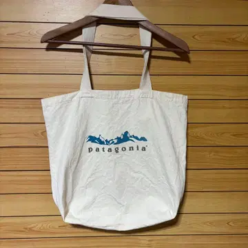 파타고니아 오가닉 코튼 토트백 단종 로고