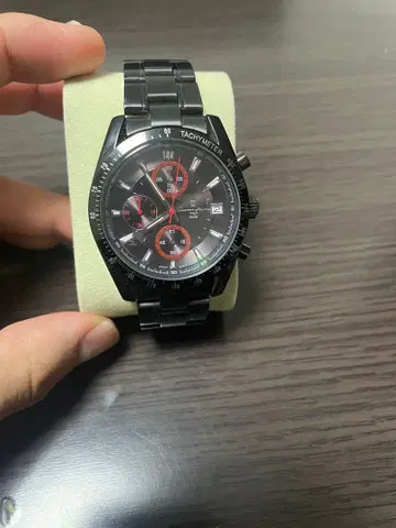 살바토레마라 크로노그래프 손목시계 블랙 쿼츠