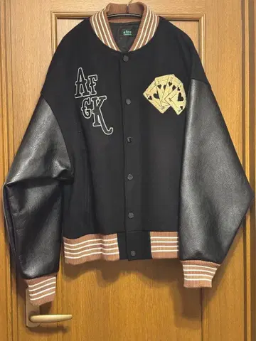 a few Goodkids 바시티 자켓 블랙