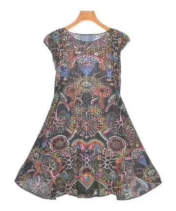 플리츠 플리즈 원피스 여성용