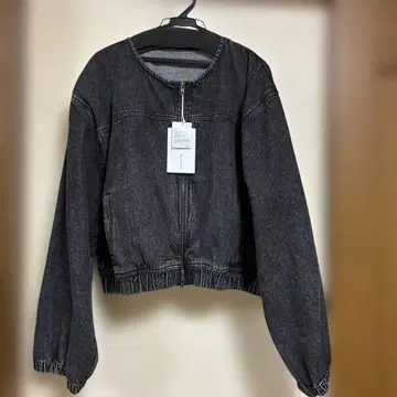 Classical Elf 다크 데님 자켓 노카라 미사용 새상품 택 포함