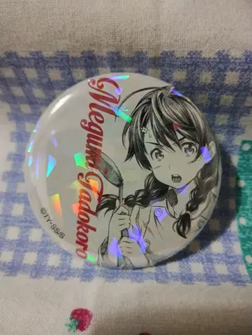 식극의 소마 올스타 캔뱃지 타도코로 메구미 홀로그램