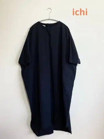 이치 롱 원피스 네이비