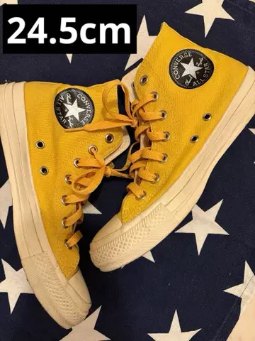 컨버스 올스타 옐로우 컬러 하이컷 스니커즈