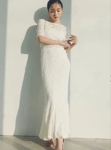 anuans 슈링크 레이스 벌룬 스커트 셋업