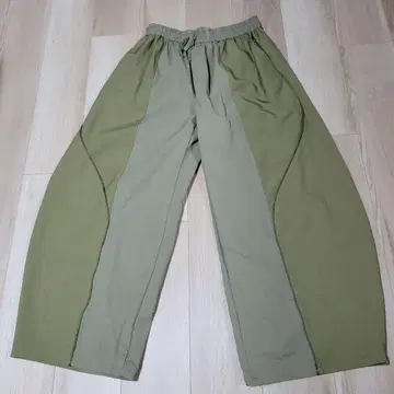 Misayo님 프로듀스 be with M 하기 와이드 팬츠 카키 M