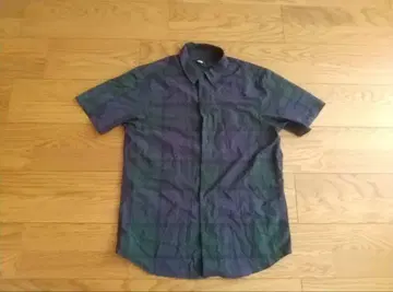 THE NORTH FACE 반팔 셔츠 L 사이즈 그린 퍼플 계열