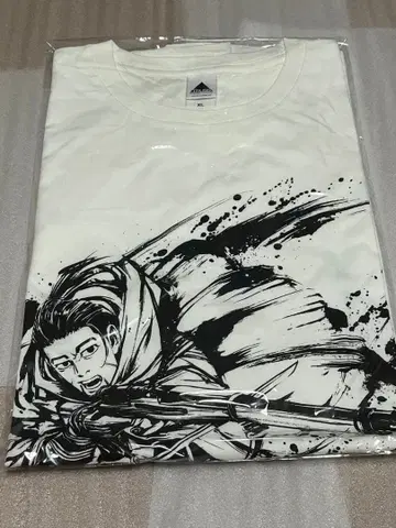 골든 카무이 묵화 오가타 햐쿠노스케 T셔츠 XL 사이즈