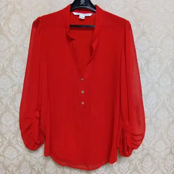 다이앤 폰 파스텐버그 블라우스 빨간색 사이즈 2