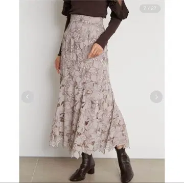 SNIDEL 스나이델 Sustainable 커팅 레이스 스커트